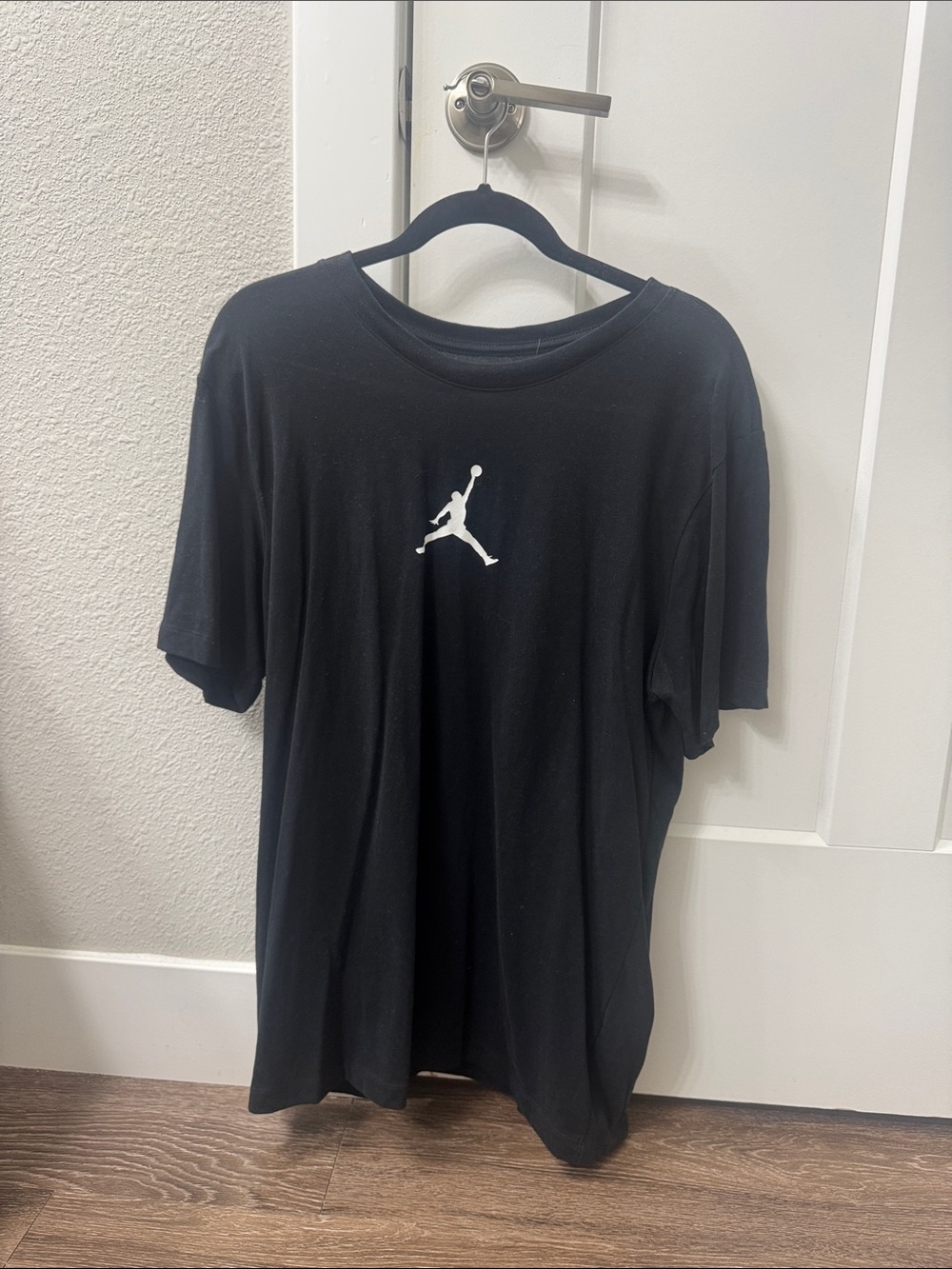 Jordan Black T-Shirt with White Jumpman Logo